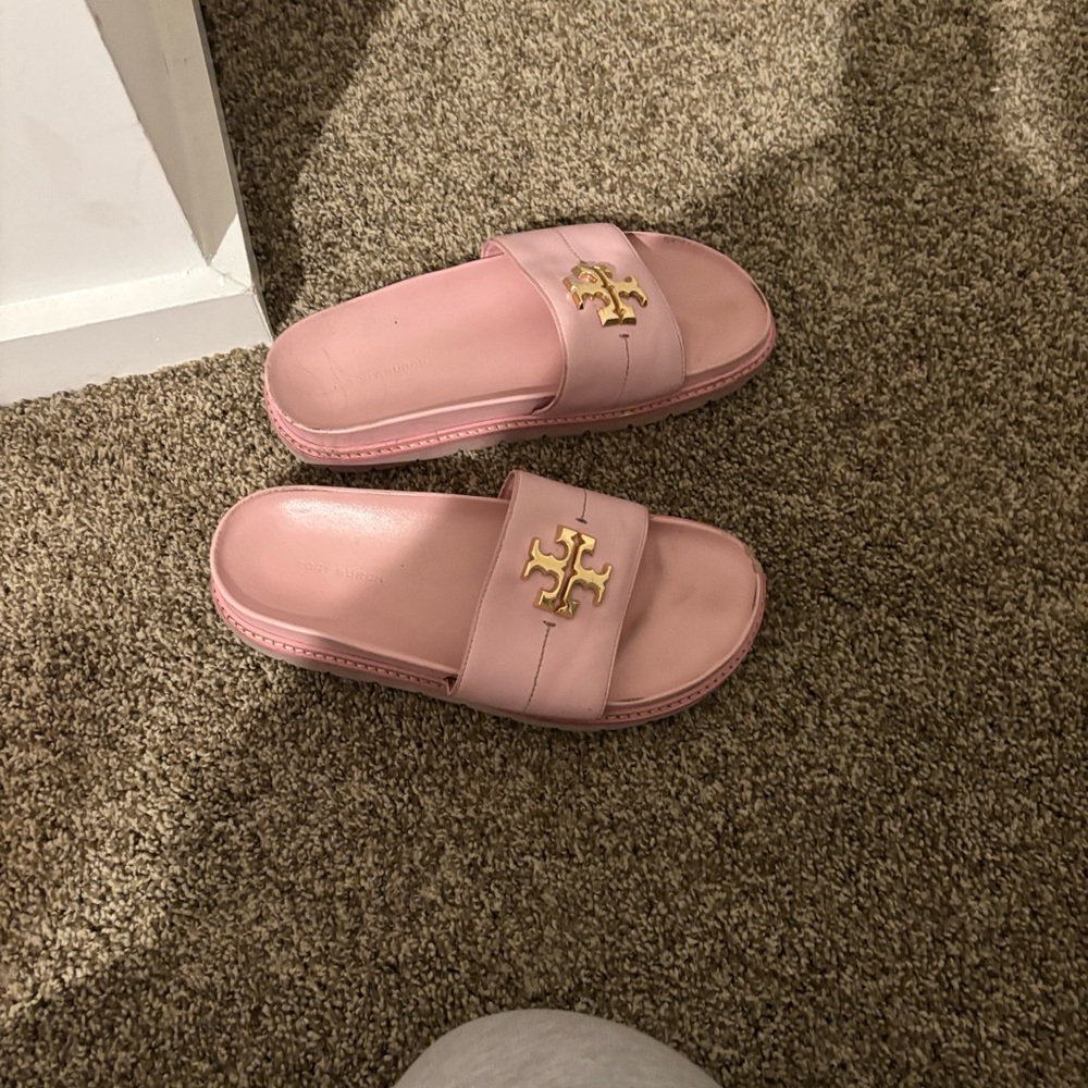 Tory Burch Light Pink Slide Sandals - Picture 1 of 2